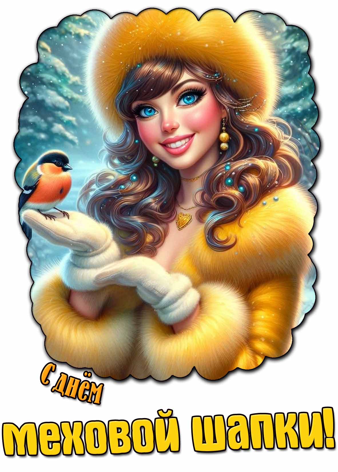 Картинка с днём меховой шапки