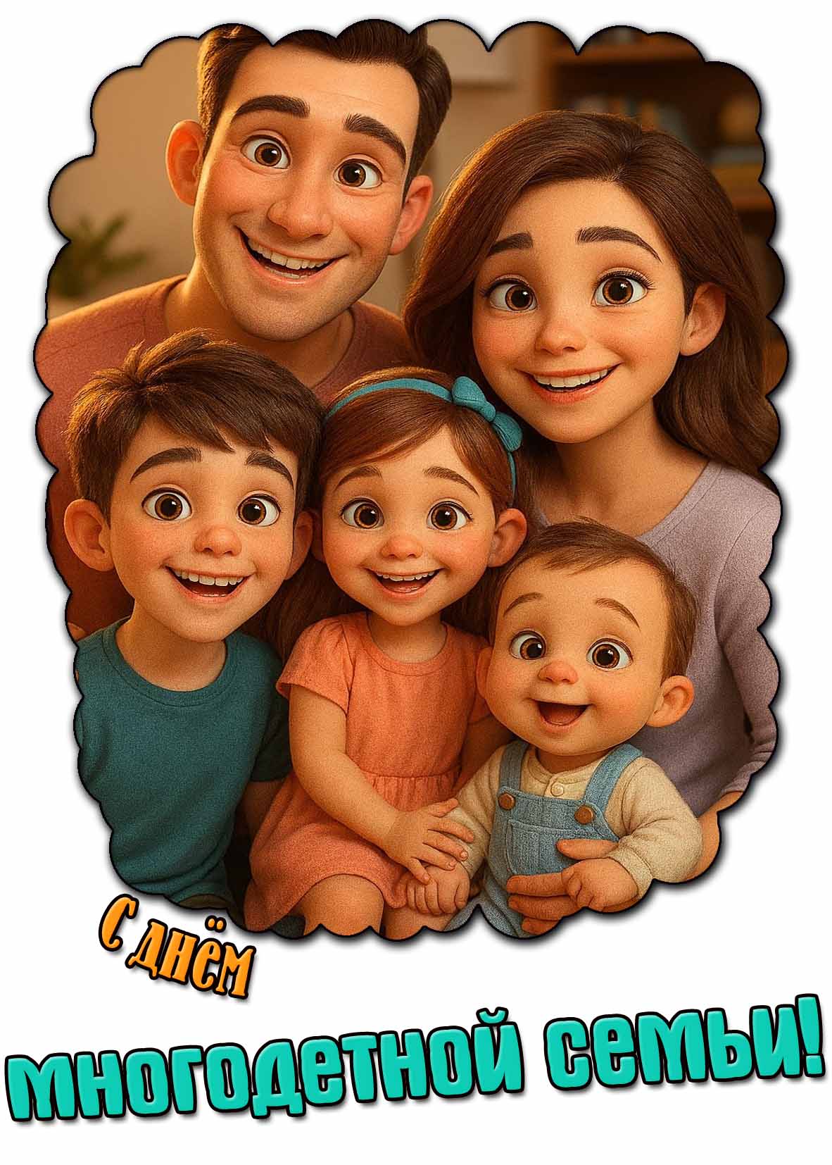 Картинка с днём многодетной семьи
