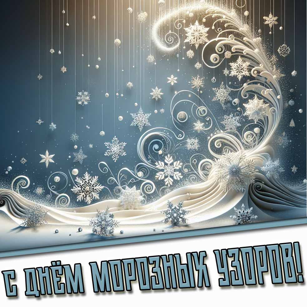 Картинка с днём морозных узоров