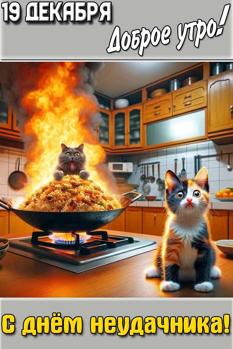 Картинка "19 декабря доброе утро! С днём неудачника!"