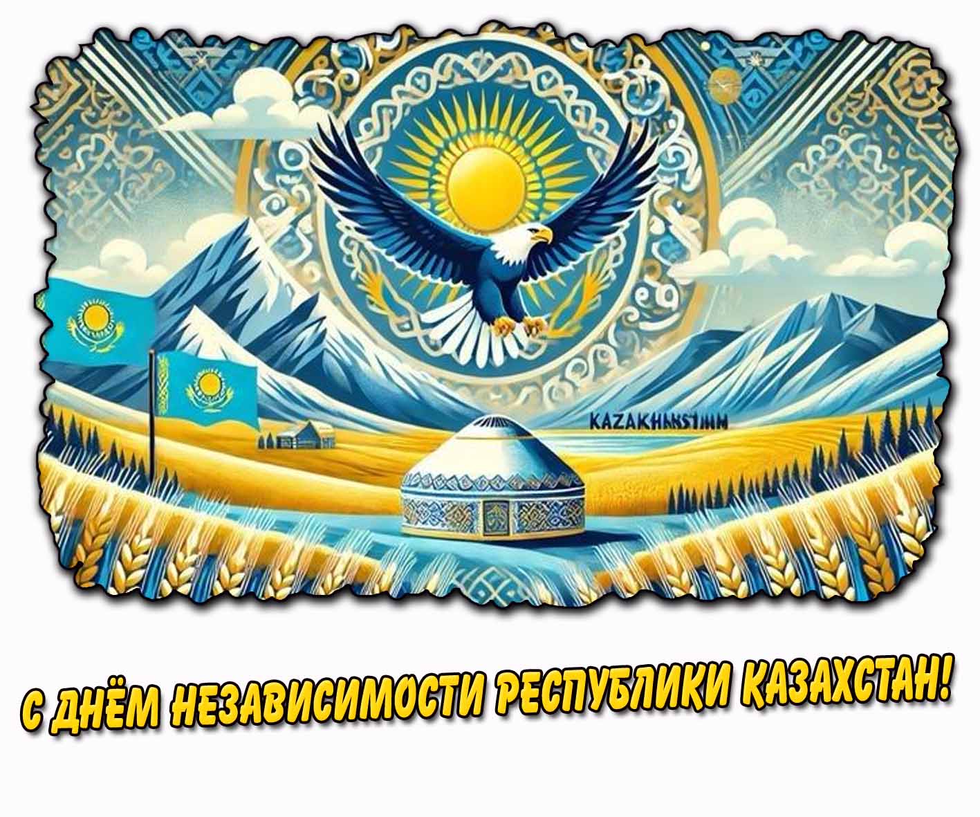 Картинка с днём независимости Республики Казахстан