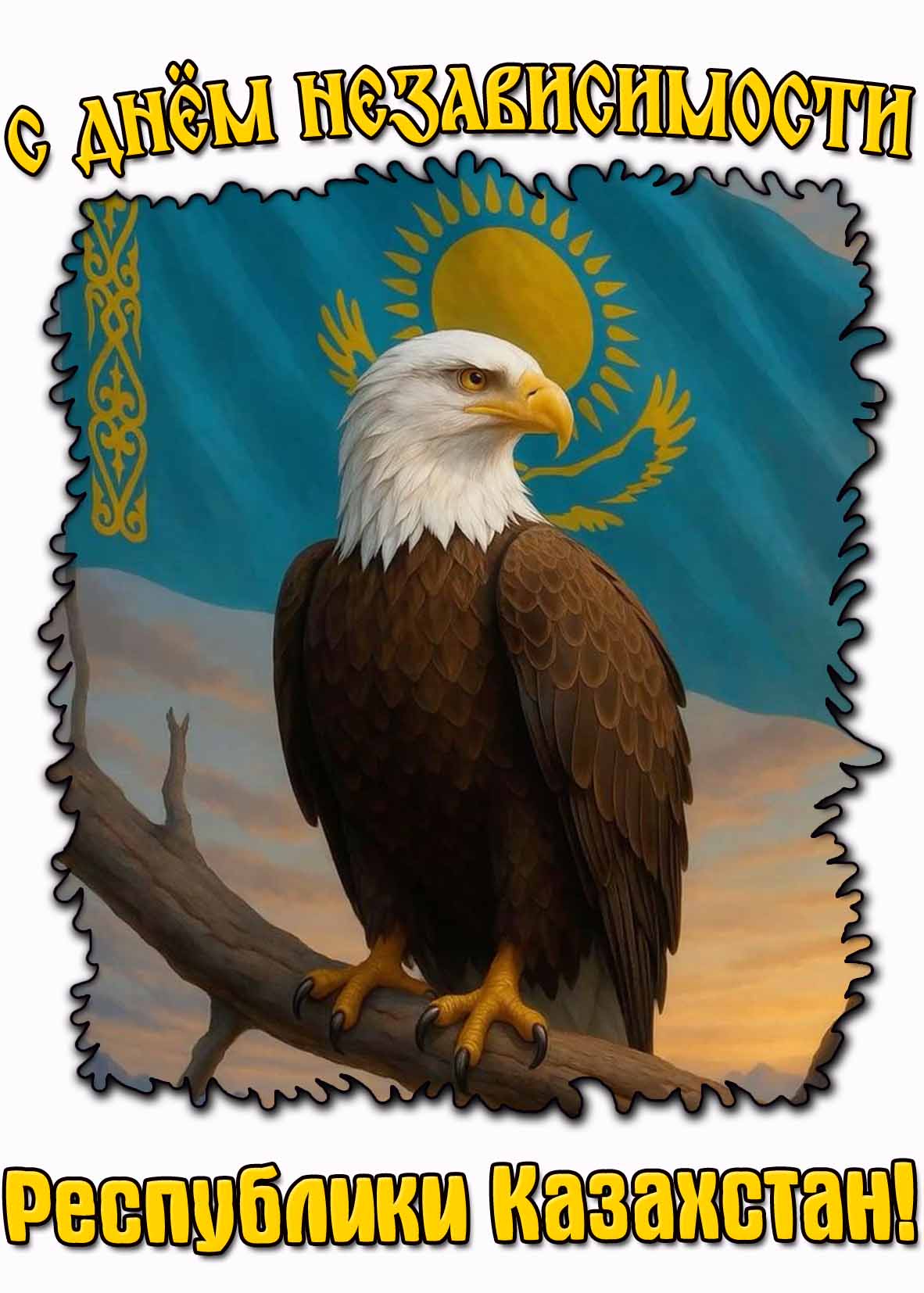 Красивая картинка с днём независимости Республики Казахстан