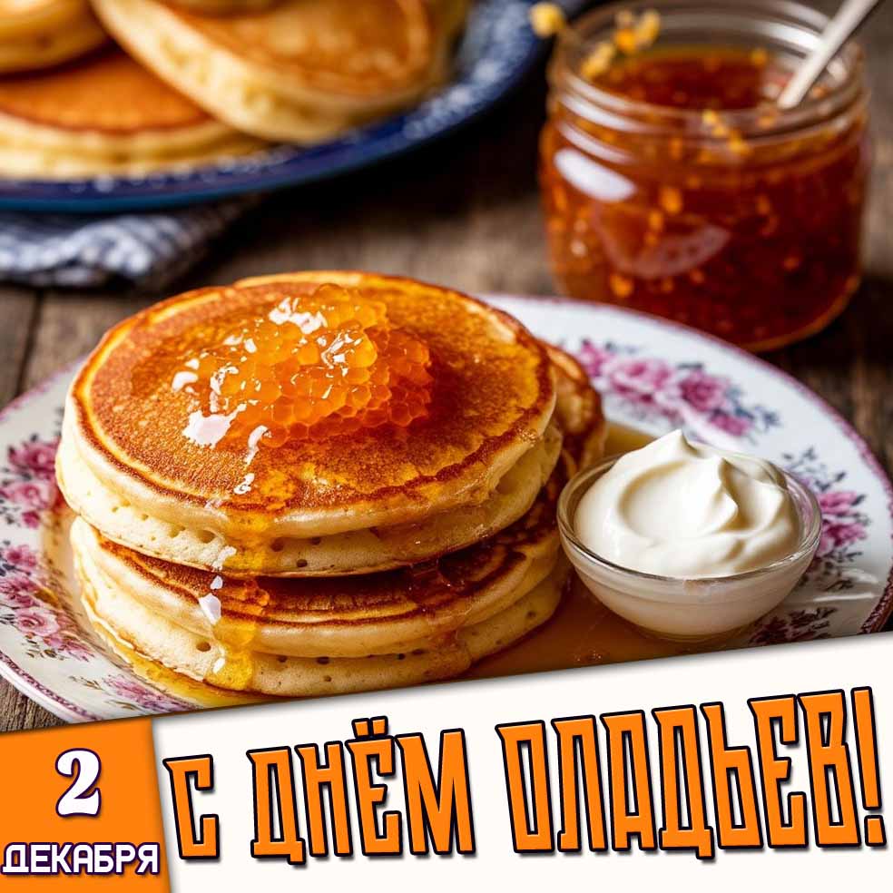 Картинка 2 декабря - с днём оладьев!