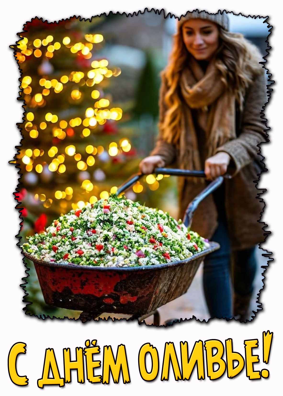С днём оливье! - прикольная открытка