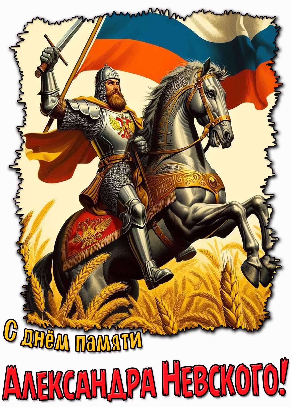 Красивая картинка с днём памяти Александра Невского
