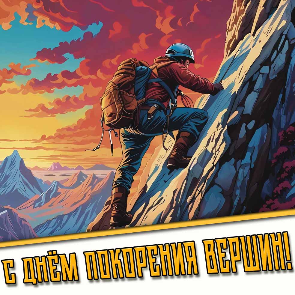Картинка с днём покорения вершин