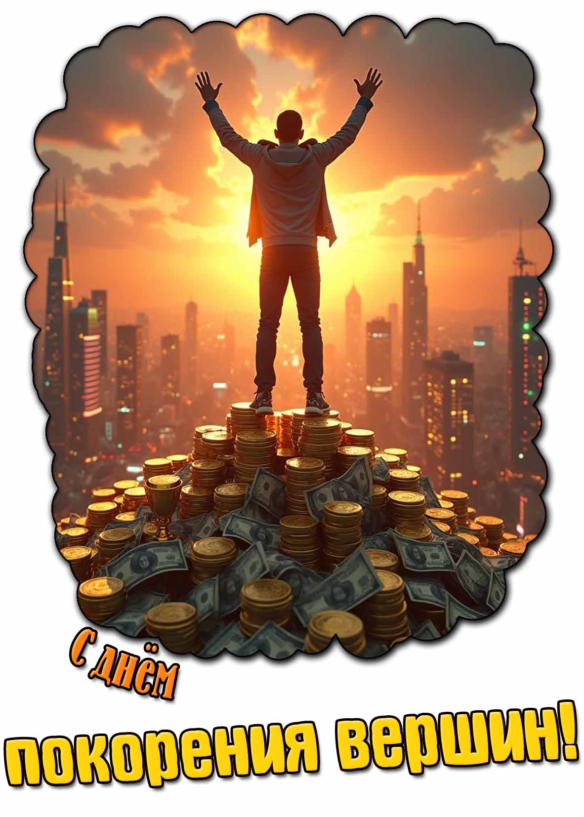 Открытка с днём покорения вершин