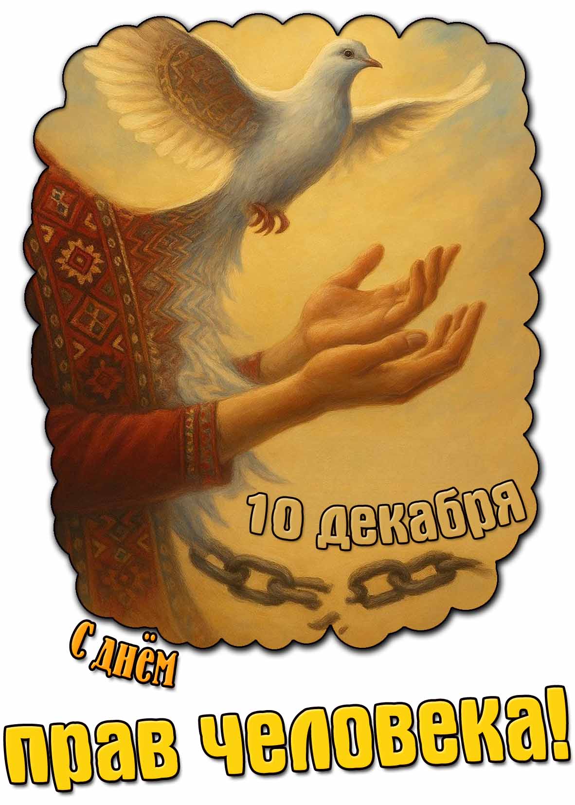 С днём прав человека! - открытка на 10 декабря