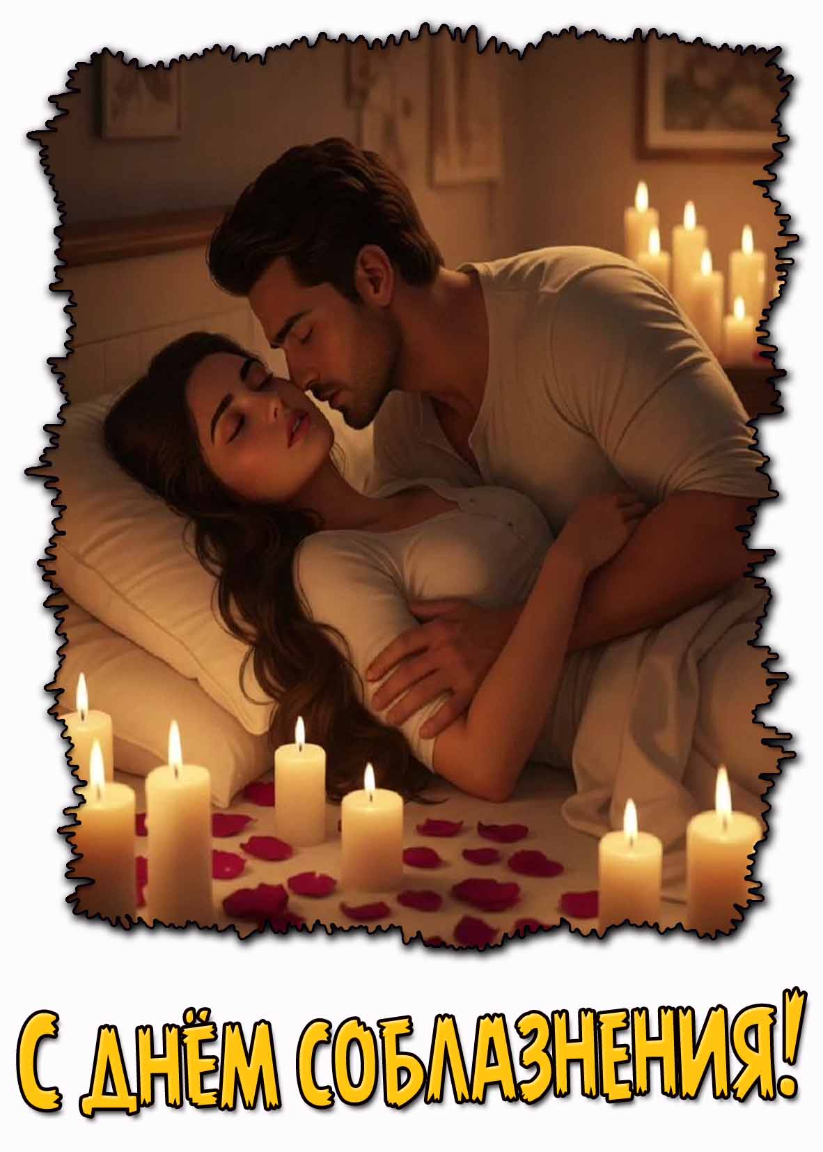 Красивая открытка с днём соблазнения