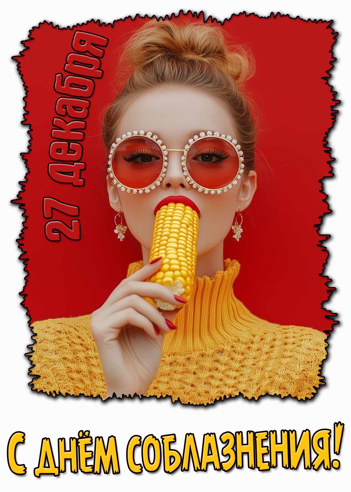 Картинка с днём соблазнения - 27 декабря