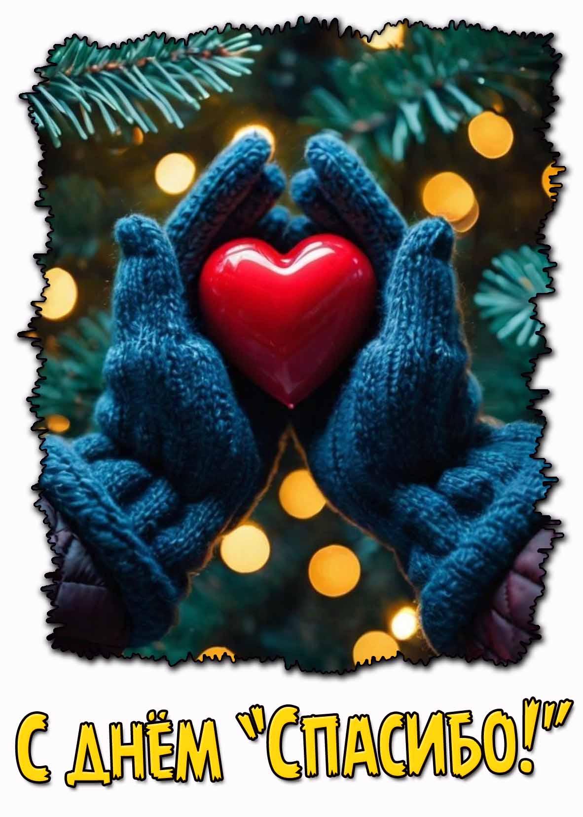 С днём «Спасибо!» - открытка