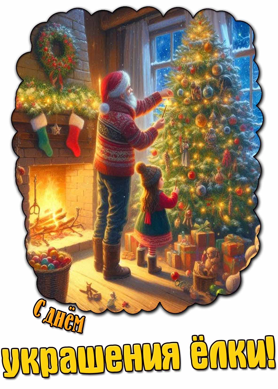 Картинка с днём украшения ёлки