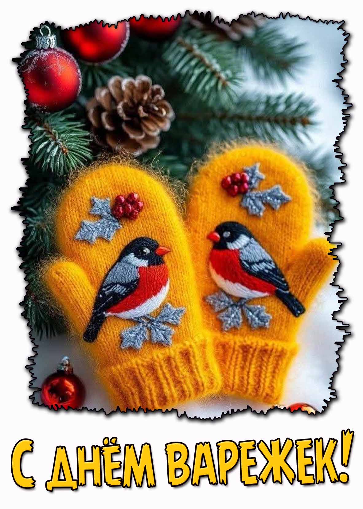 Картинка с днём варежек