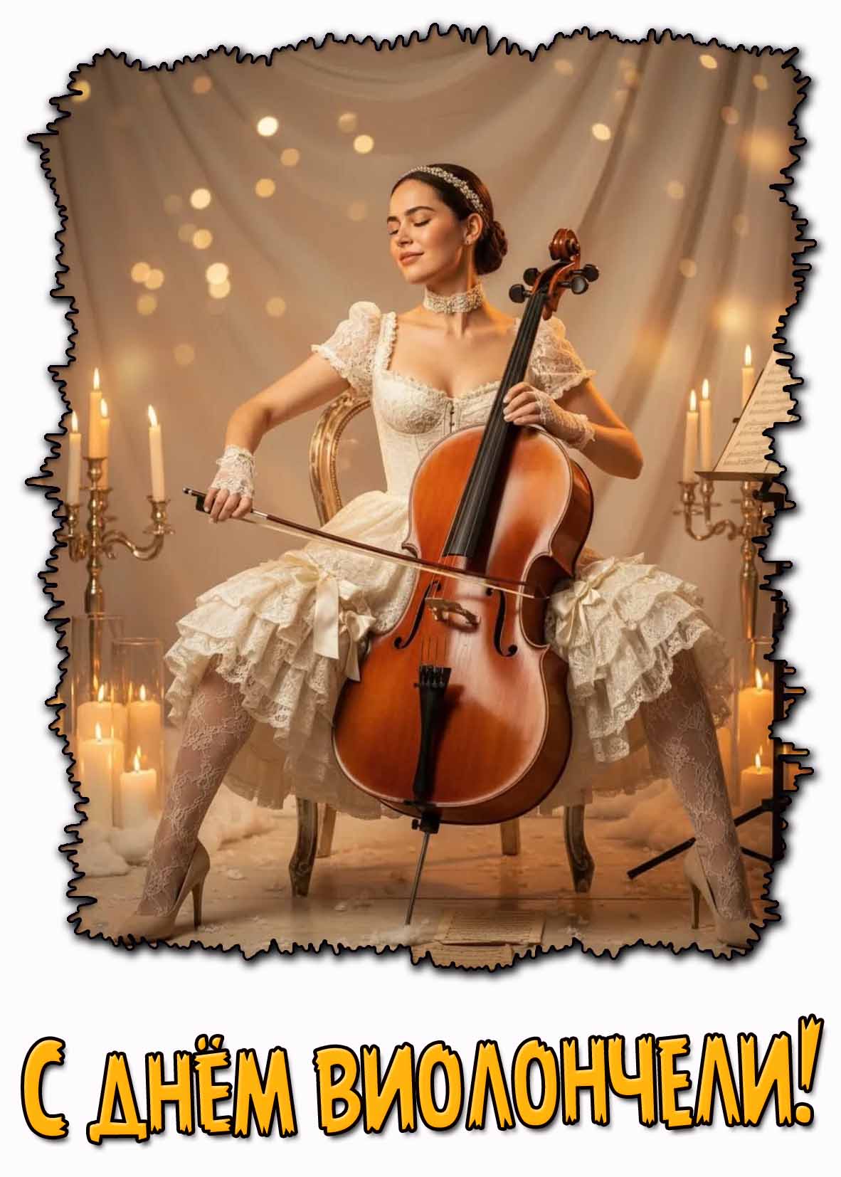 Картинка с днём виолончели