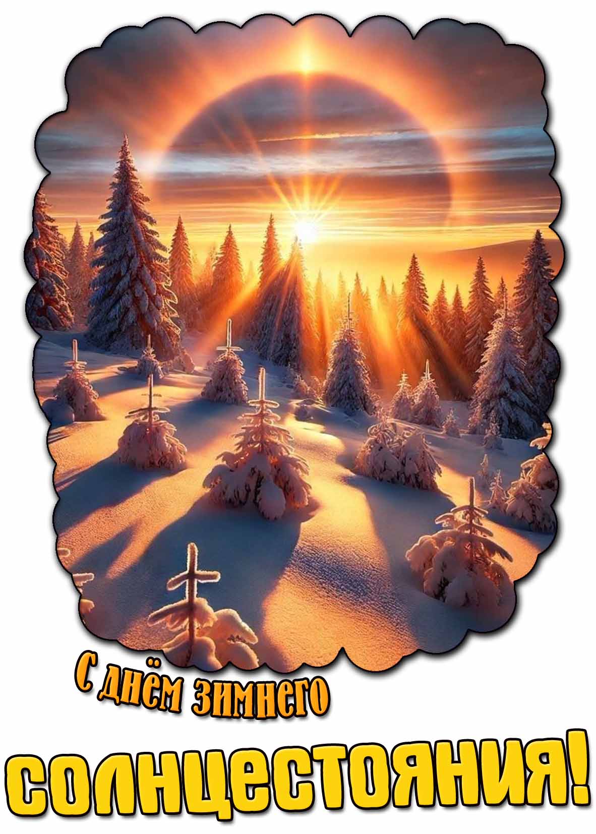 Картинка с днём зимнего солнцестояния