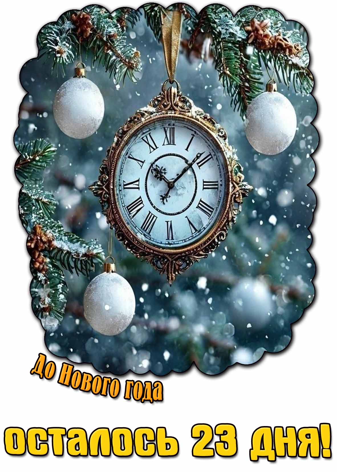 Картинка до Нового года осталось 23 дня