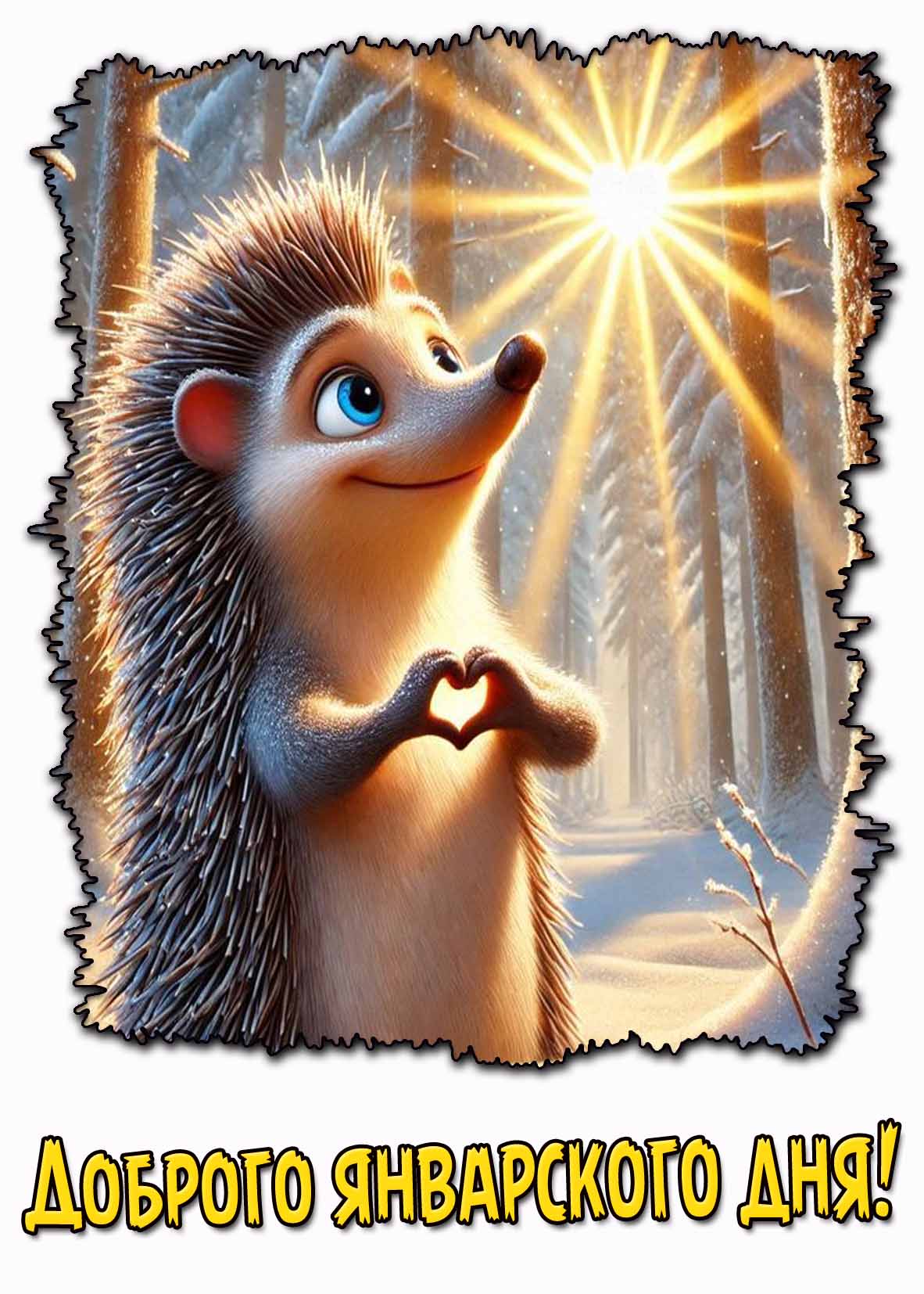 Красивая картинка доброго январского дня