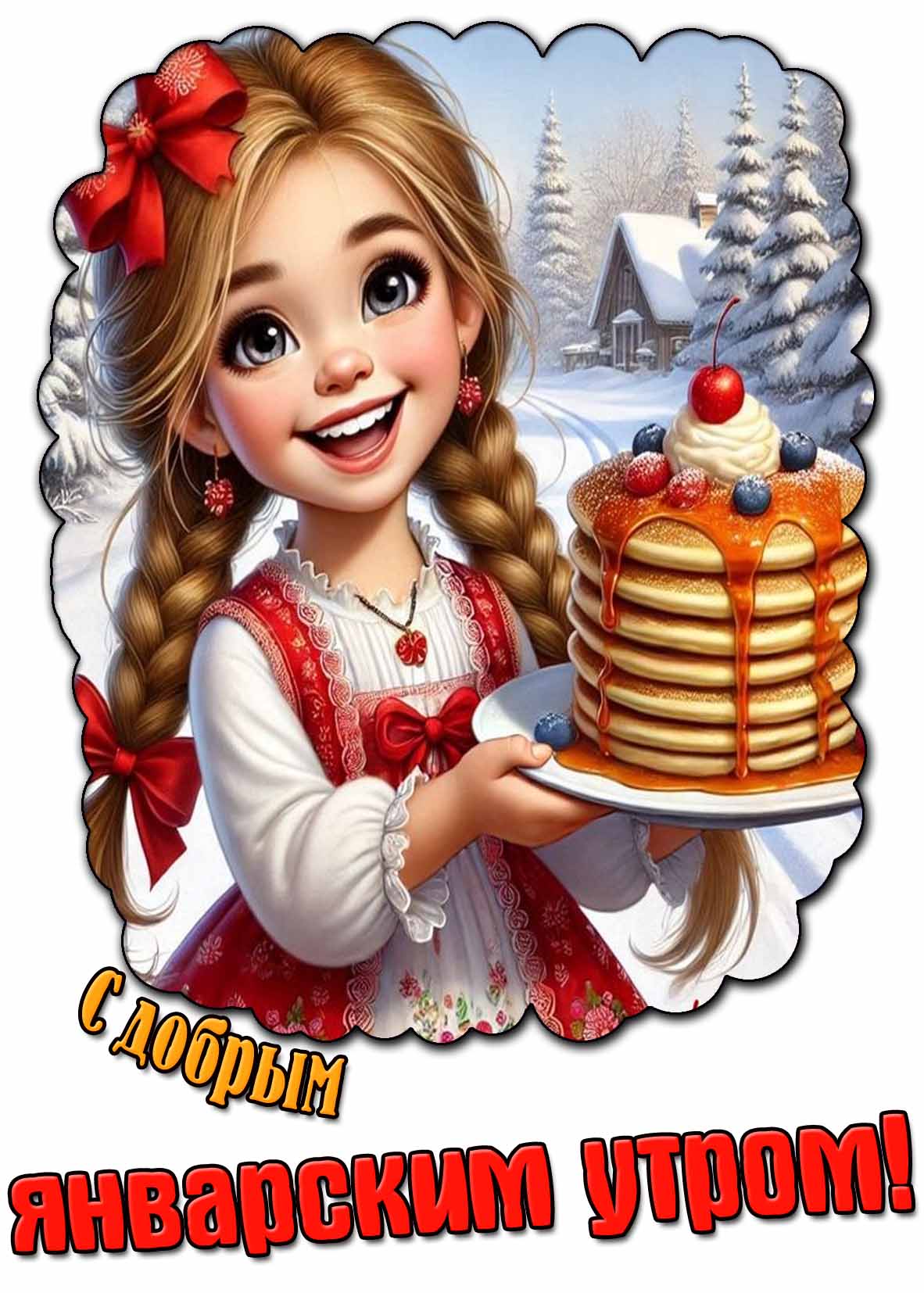 С добрым январским утром! - красивая картинка