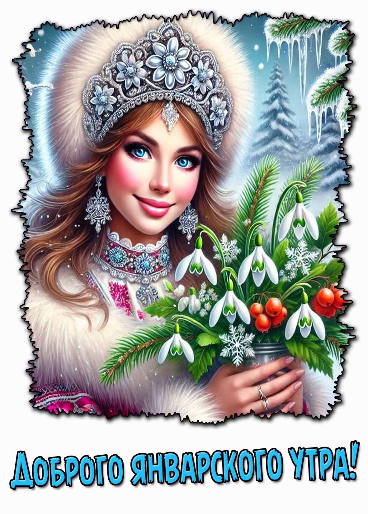 Картинка доброго январского утра