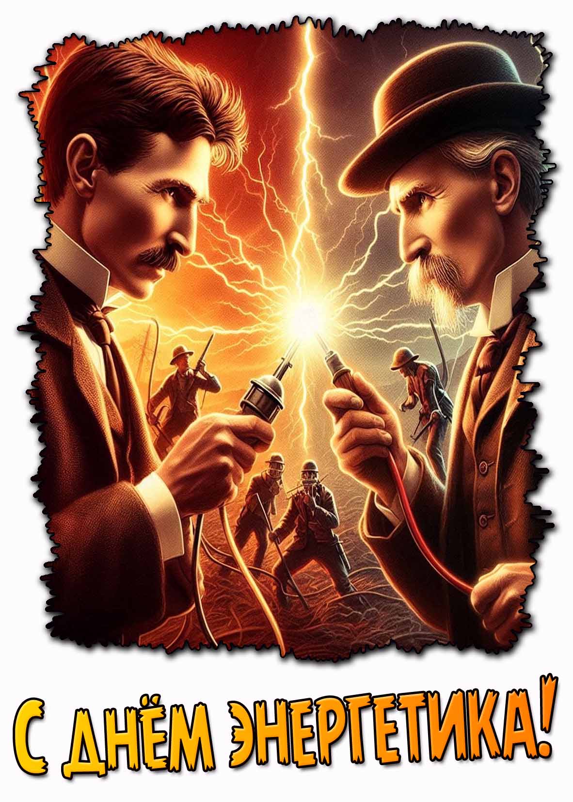 Открытка с днём энергетика