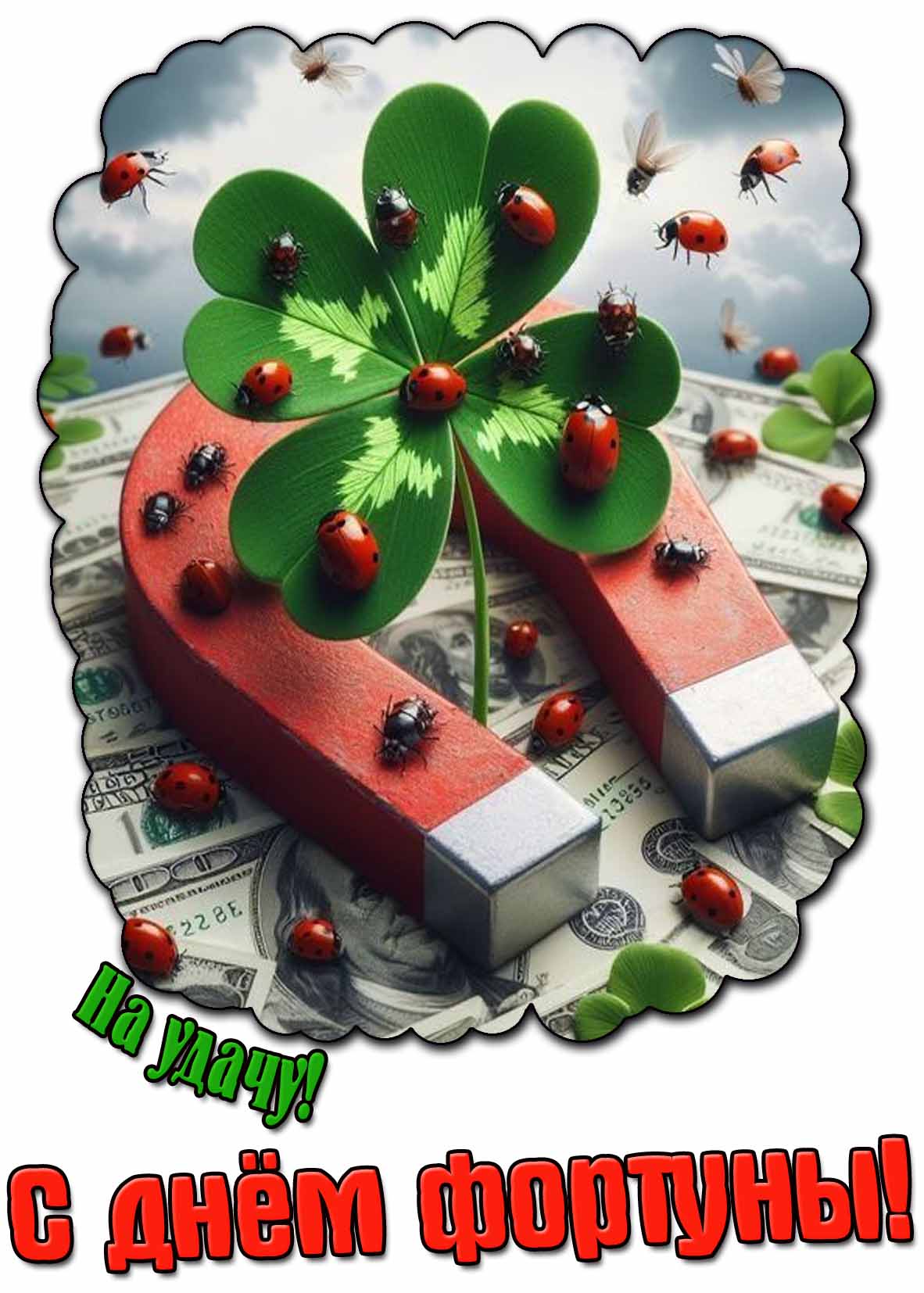 Картинка "На удачу! С днём фортуны!"