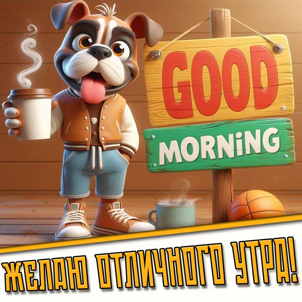 Картинка "Желаю отличного утра! Good Morning!"