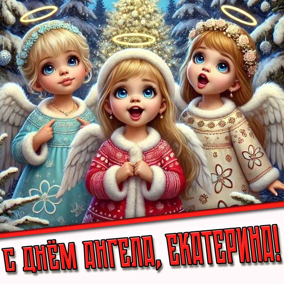 Красивая картинка с днём ангела, Екатерина!