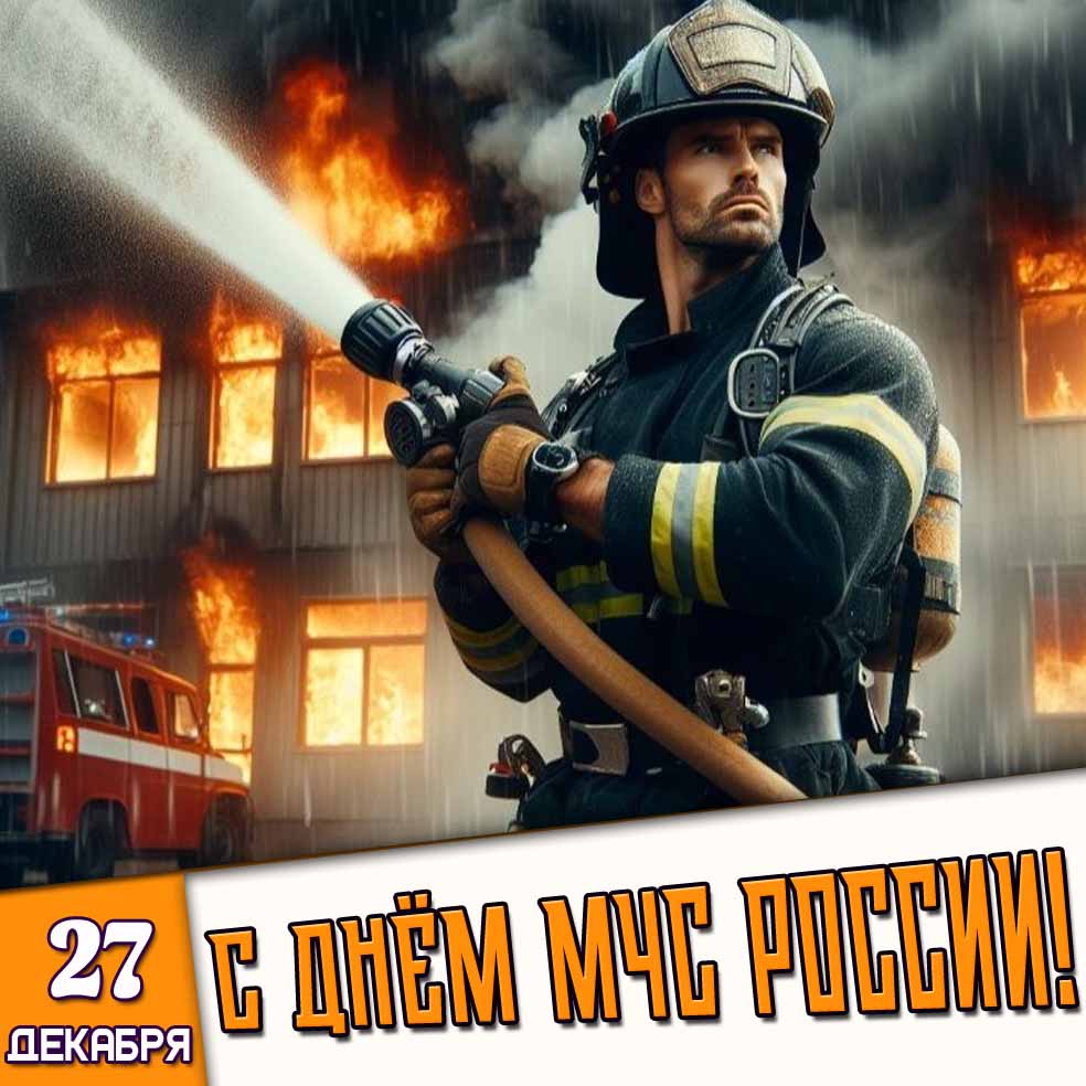 Картинка 27 декабря - С днём МЧС России!