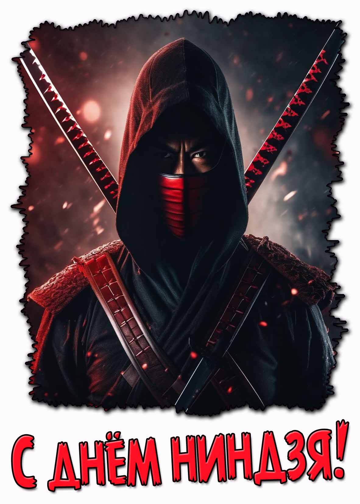 Картинка с днём ниндзя