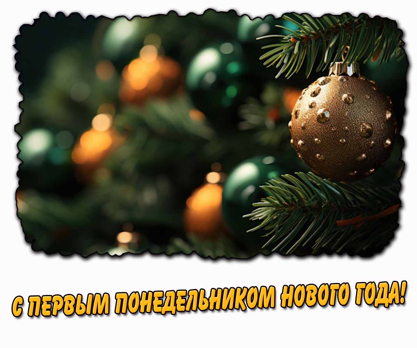 Картинка с первым понедельником нового года