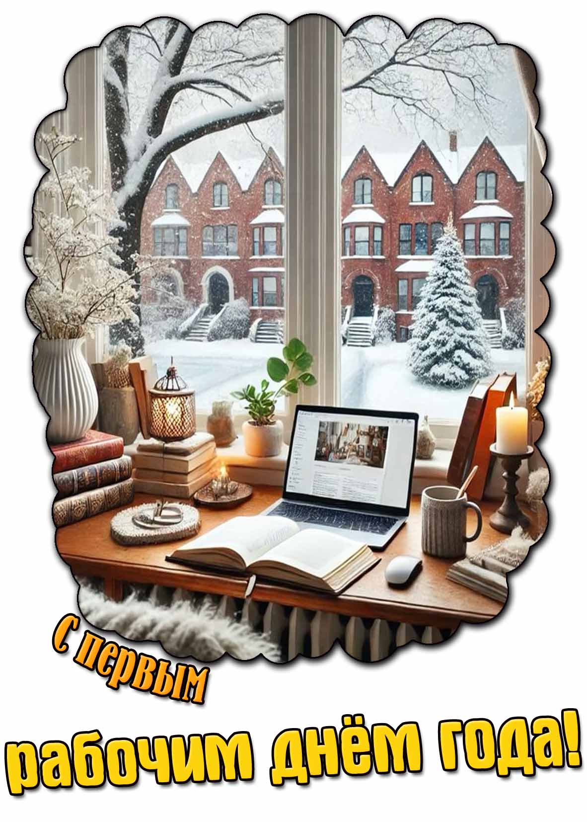 Картинка с первым рабочим днём года