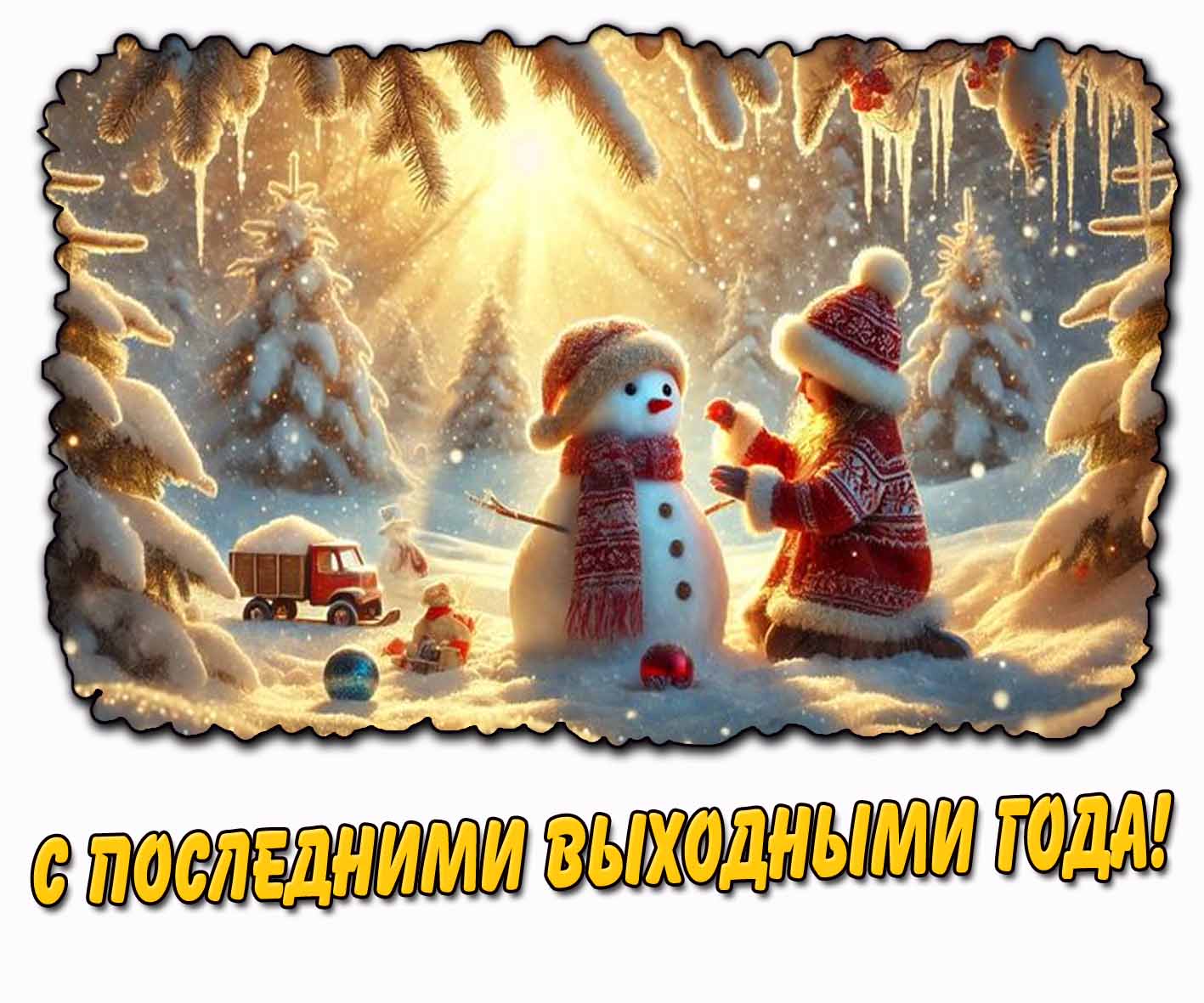 Картинка с последними выходными года