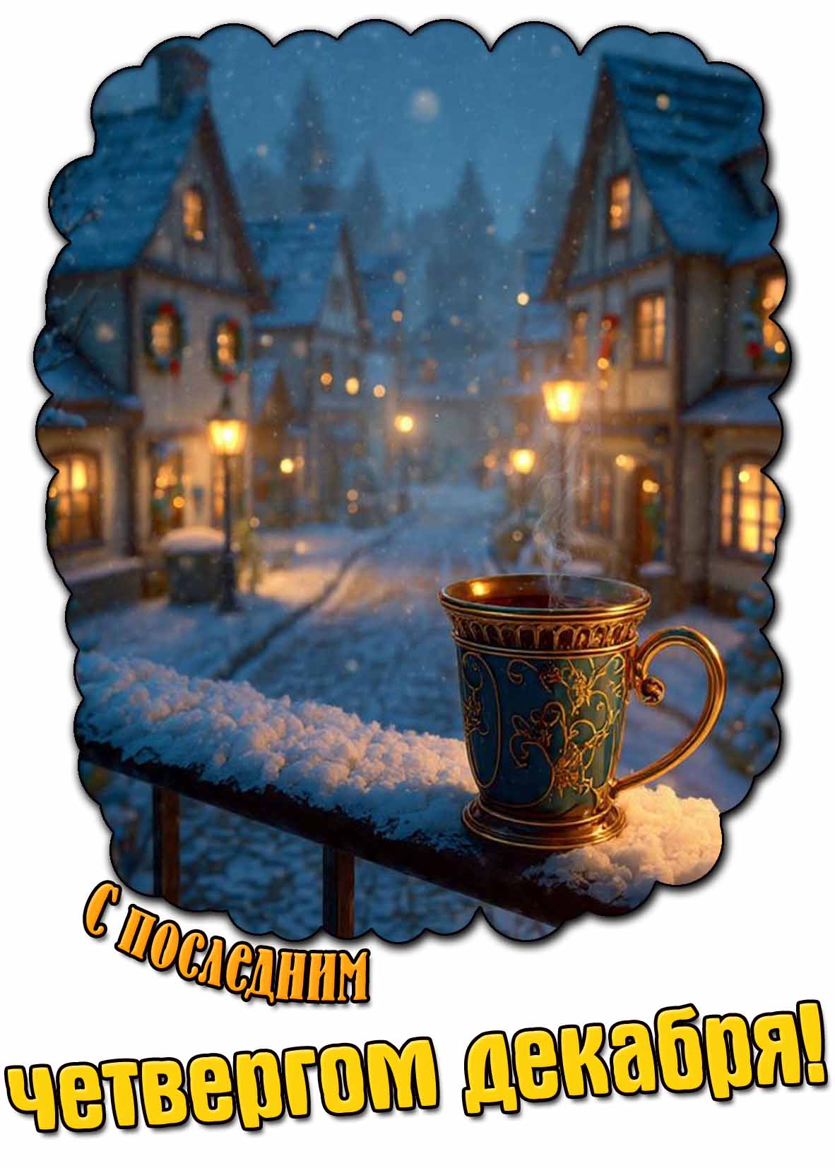 Открытка с последним четвергом декабря