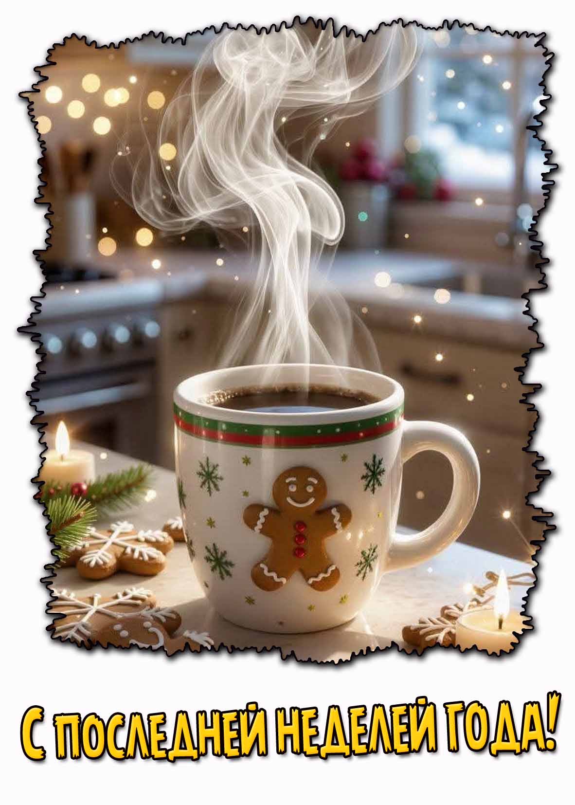 Открытка с последней неделей года