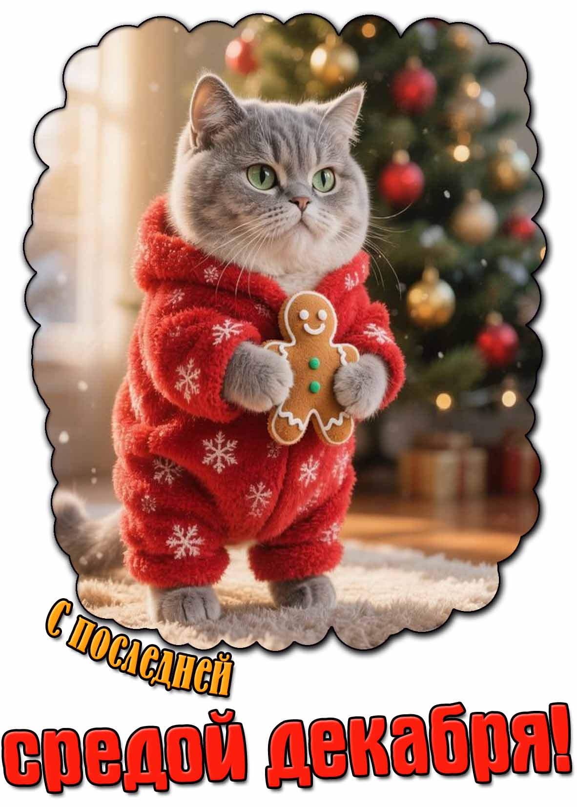 Открытка с последней средой декабря