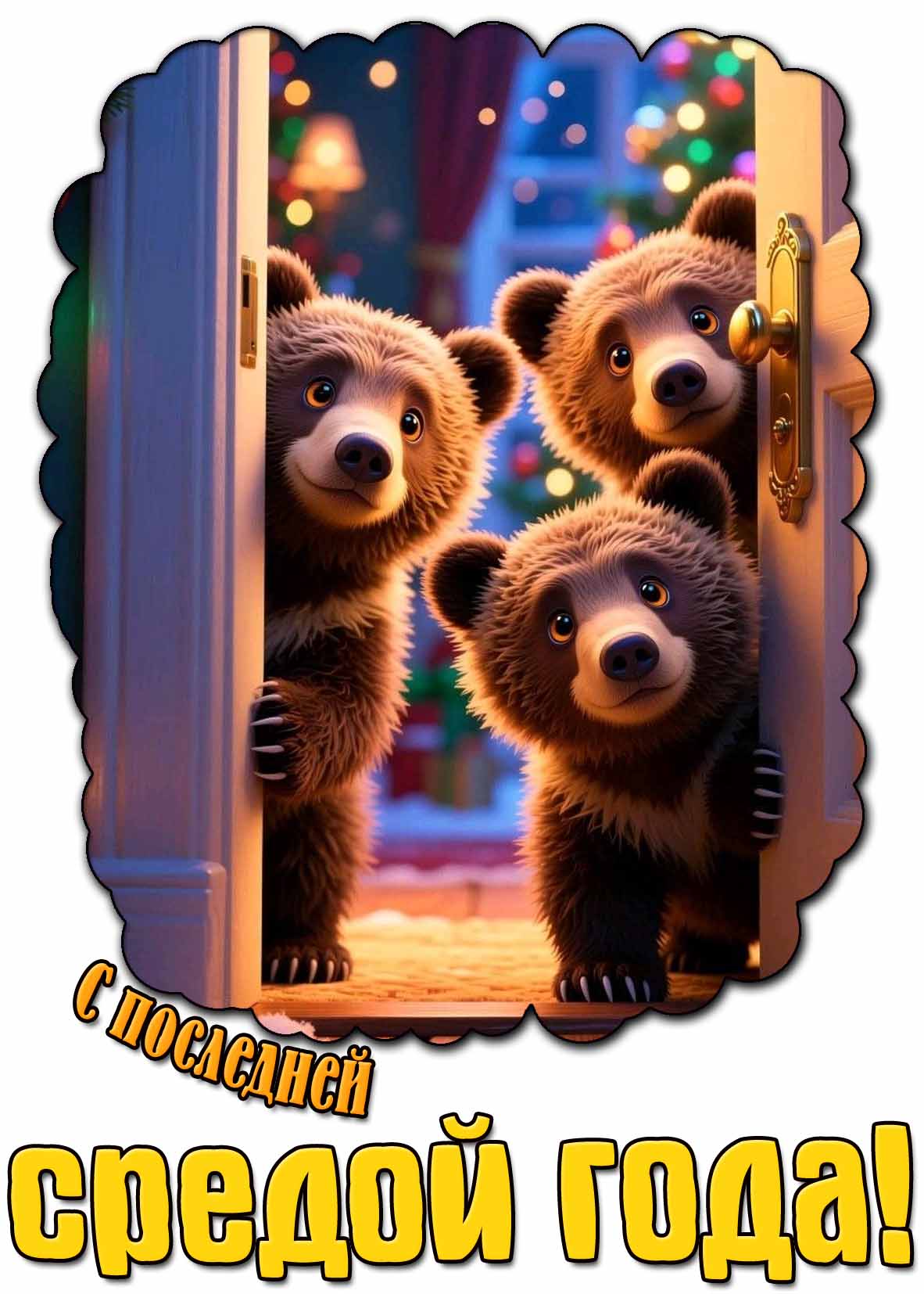 Открытка с последней средой года