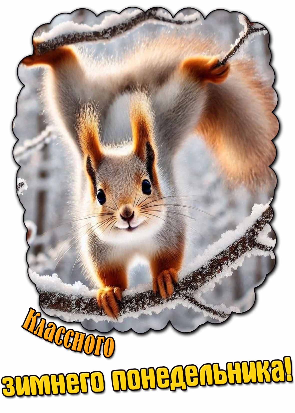 Прикольная картинка классного зимнего понедельника