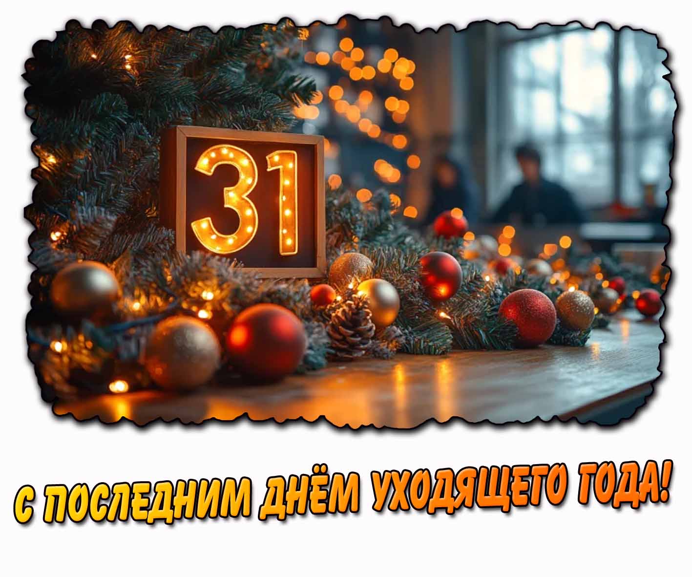 Открытка с последним днём уходящего года