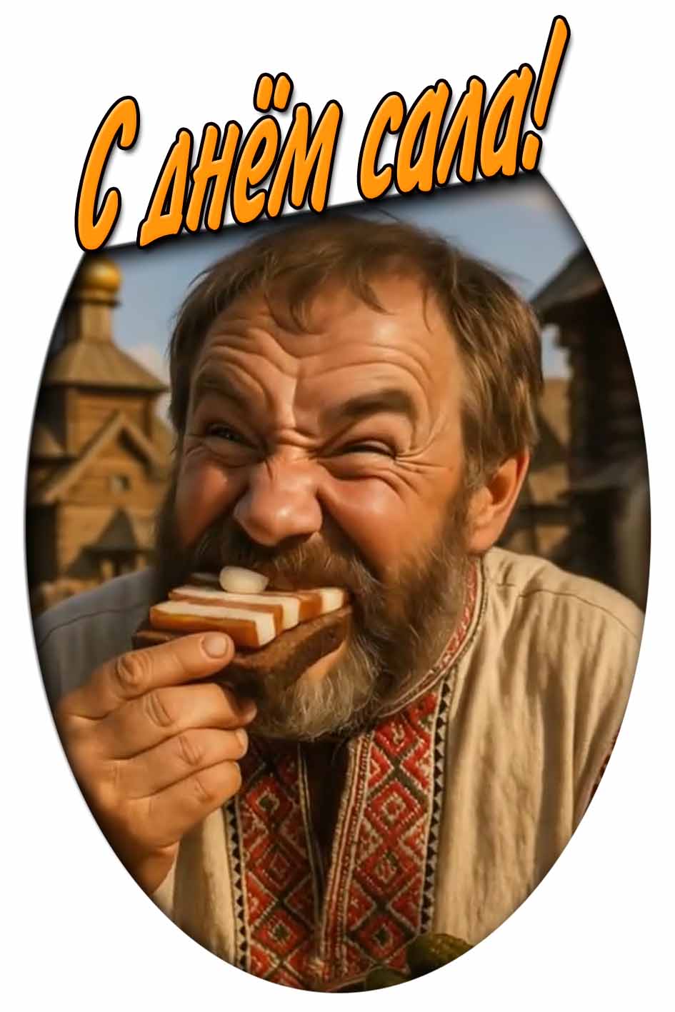 Смешная картинка с днём сала