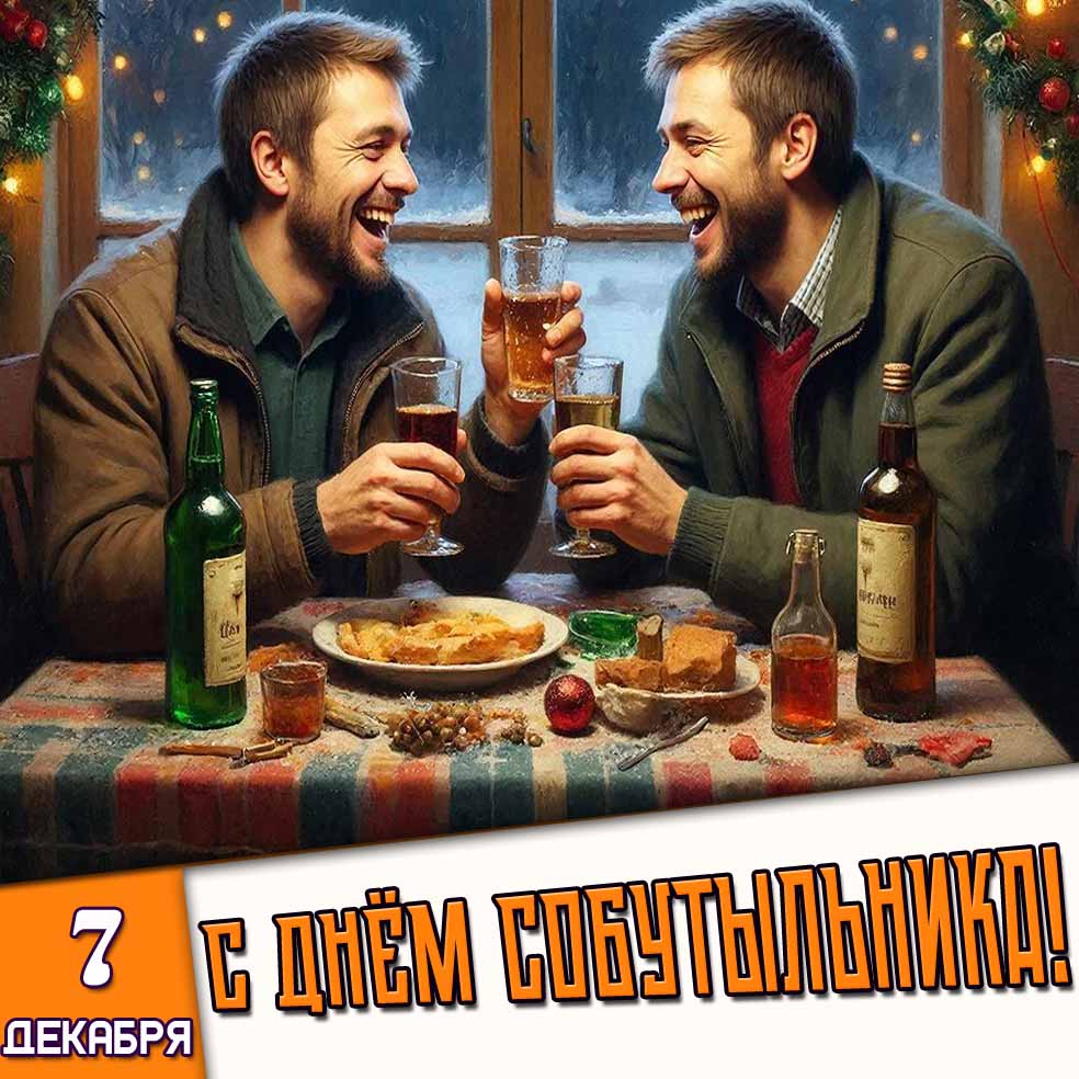 Праздничная открытка на день собутыльника