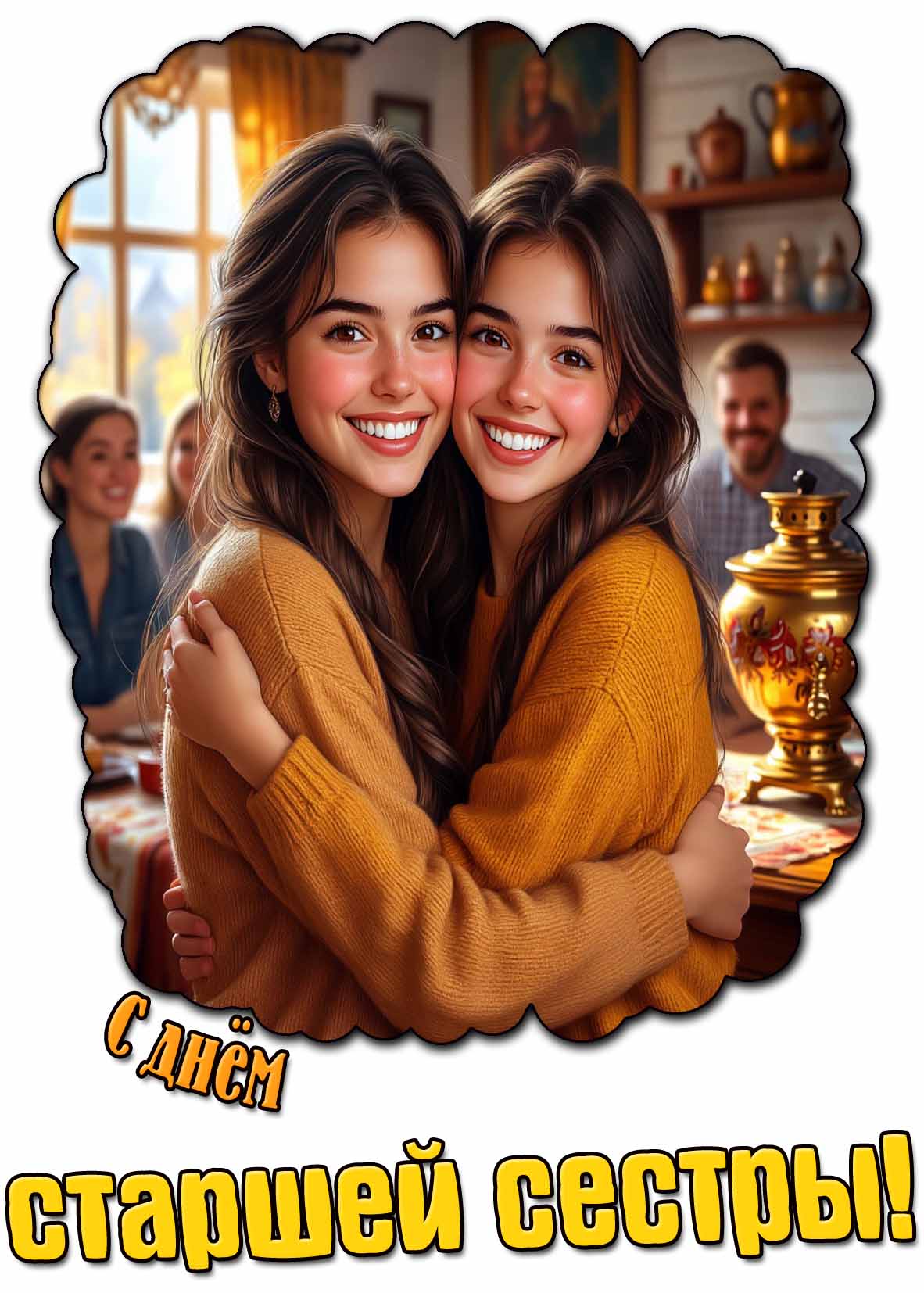 Красивая картинка с днём старшей сестры