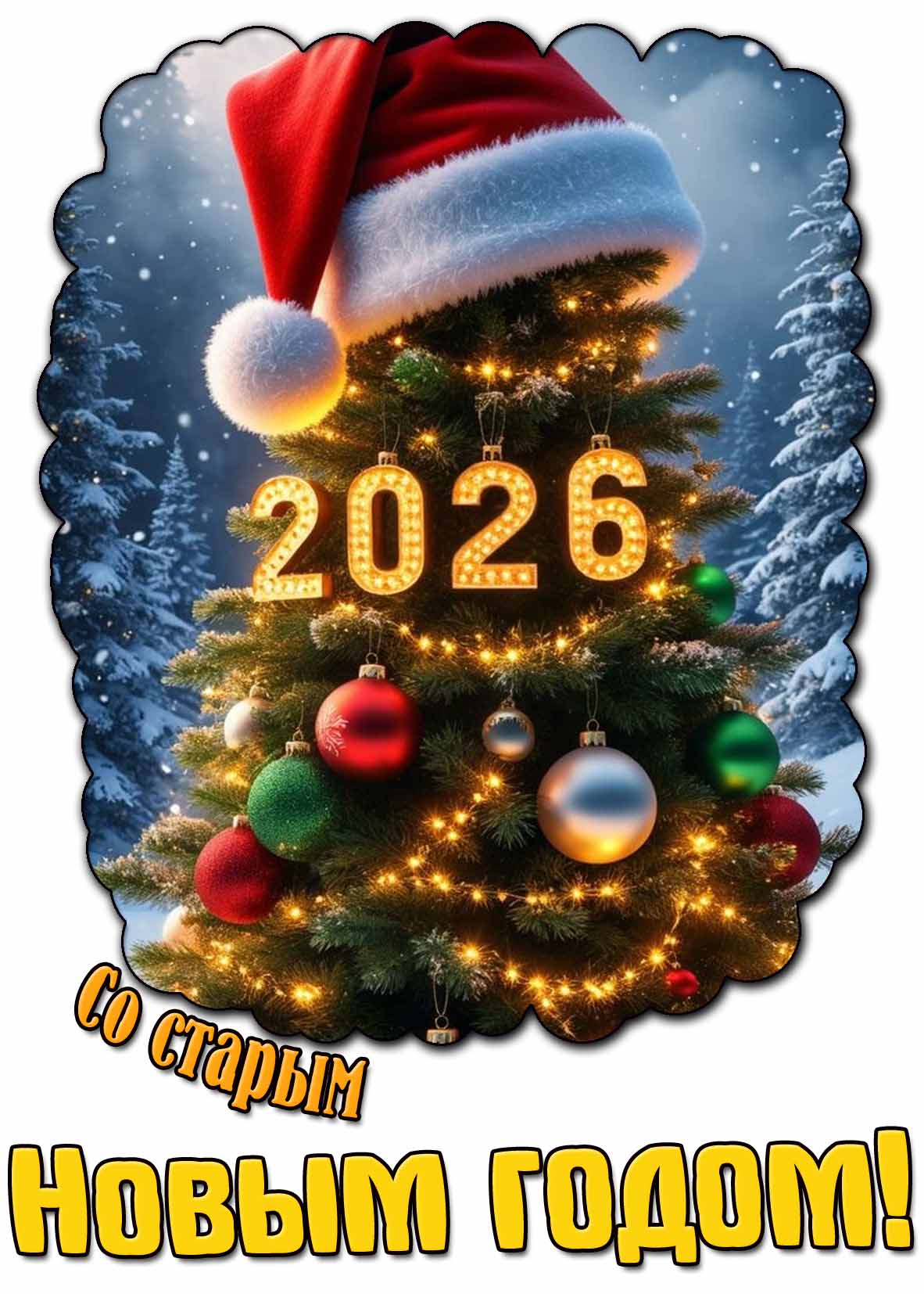 Картинка со старым Новым годом 2026