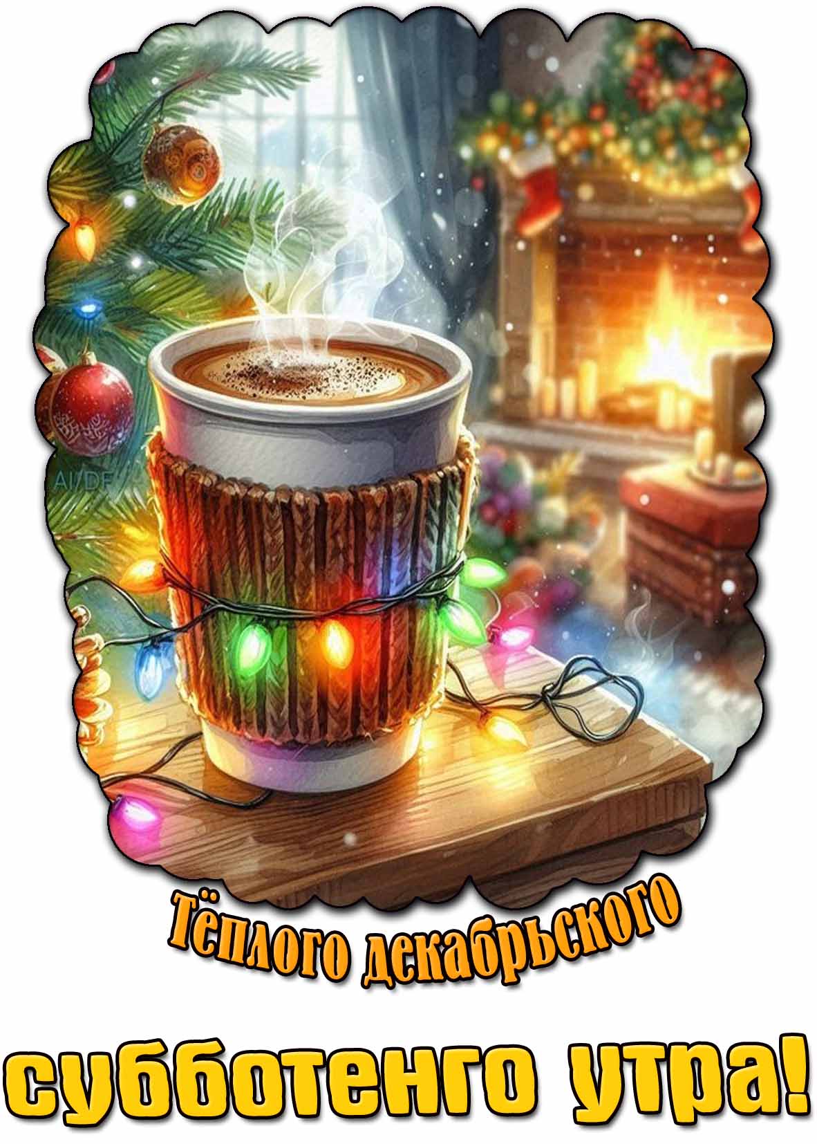 Картинка тёплого декабрьского субботнего утра
