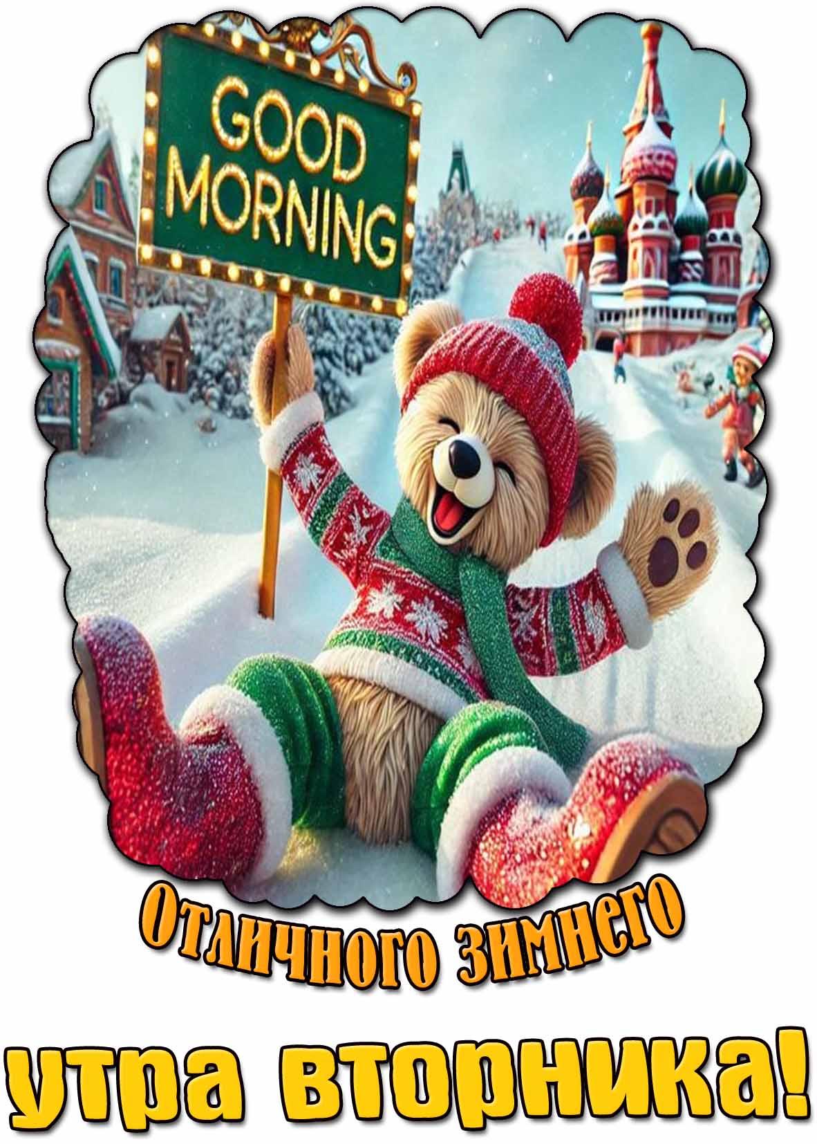 Картинка отличного зимнего утра вторника