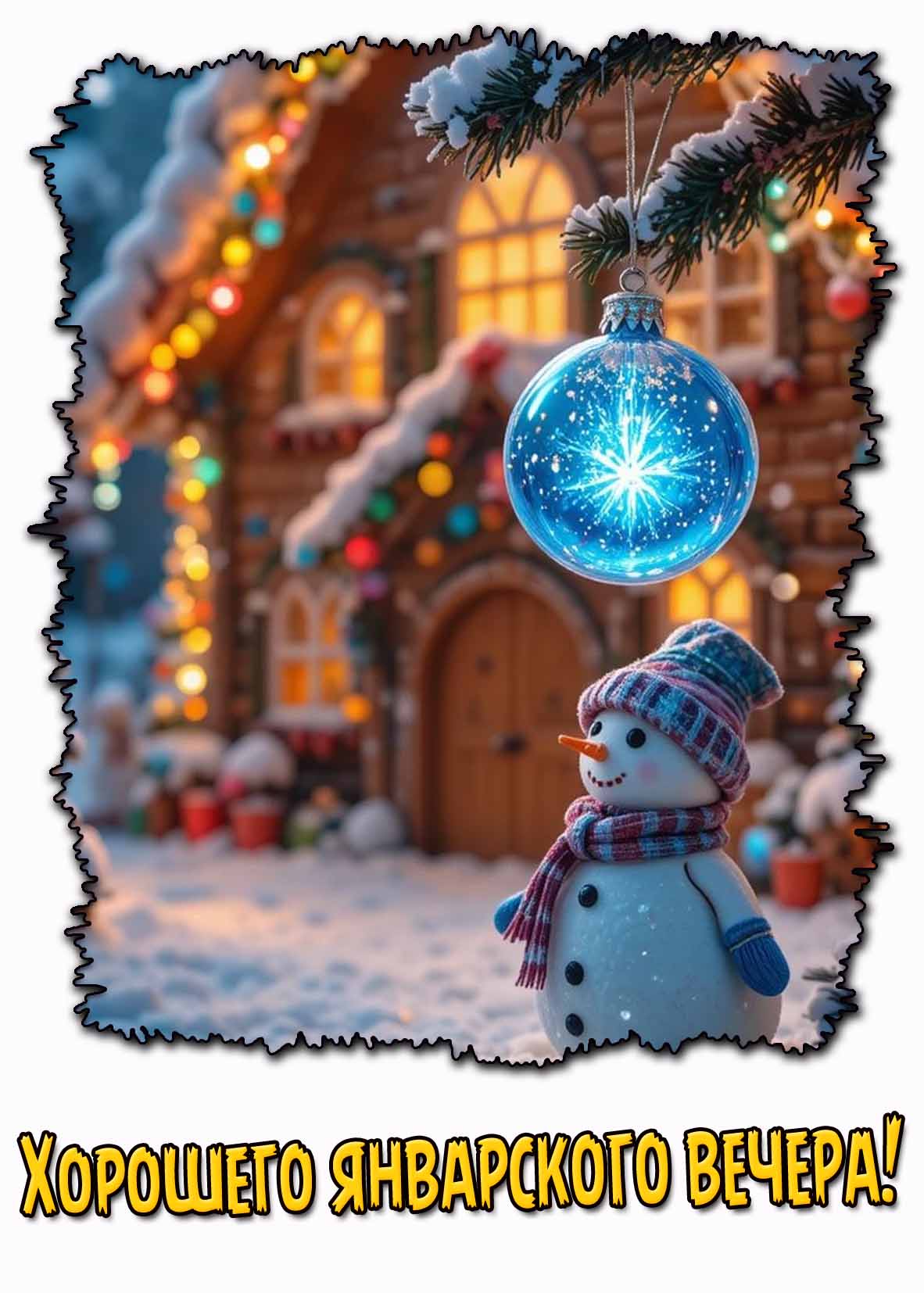 Картинка хорошего январского вечера