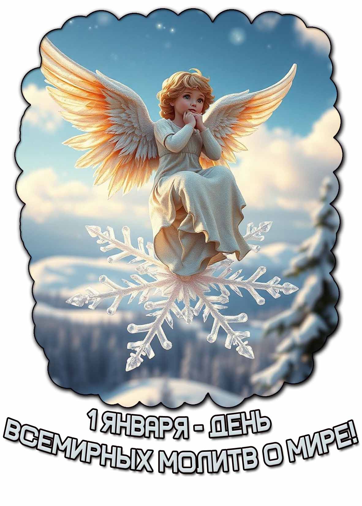 Картинка 1 января - день всемирных молитв о мире!