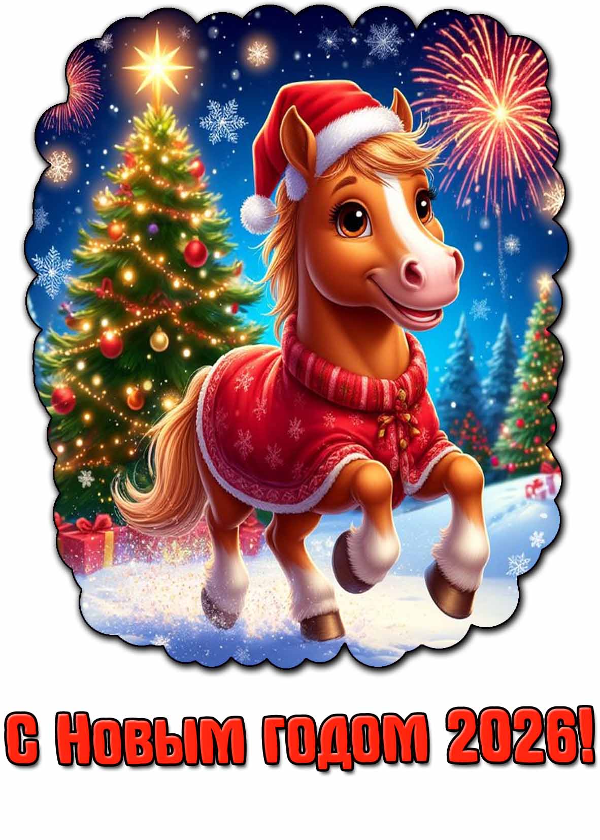 Картинка с Новым годом 2026