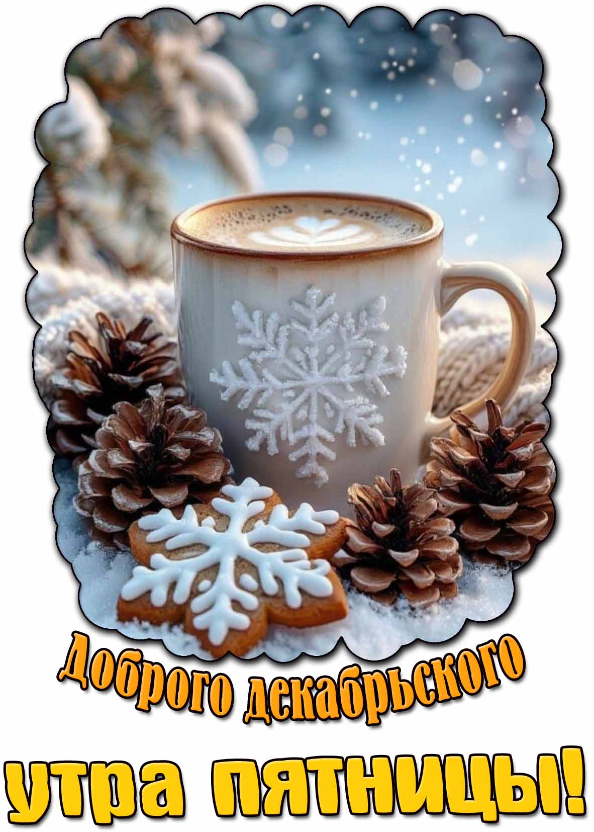 Картинка доброго декабрьского утра пятницы