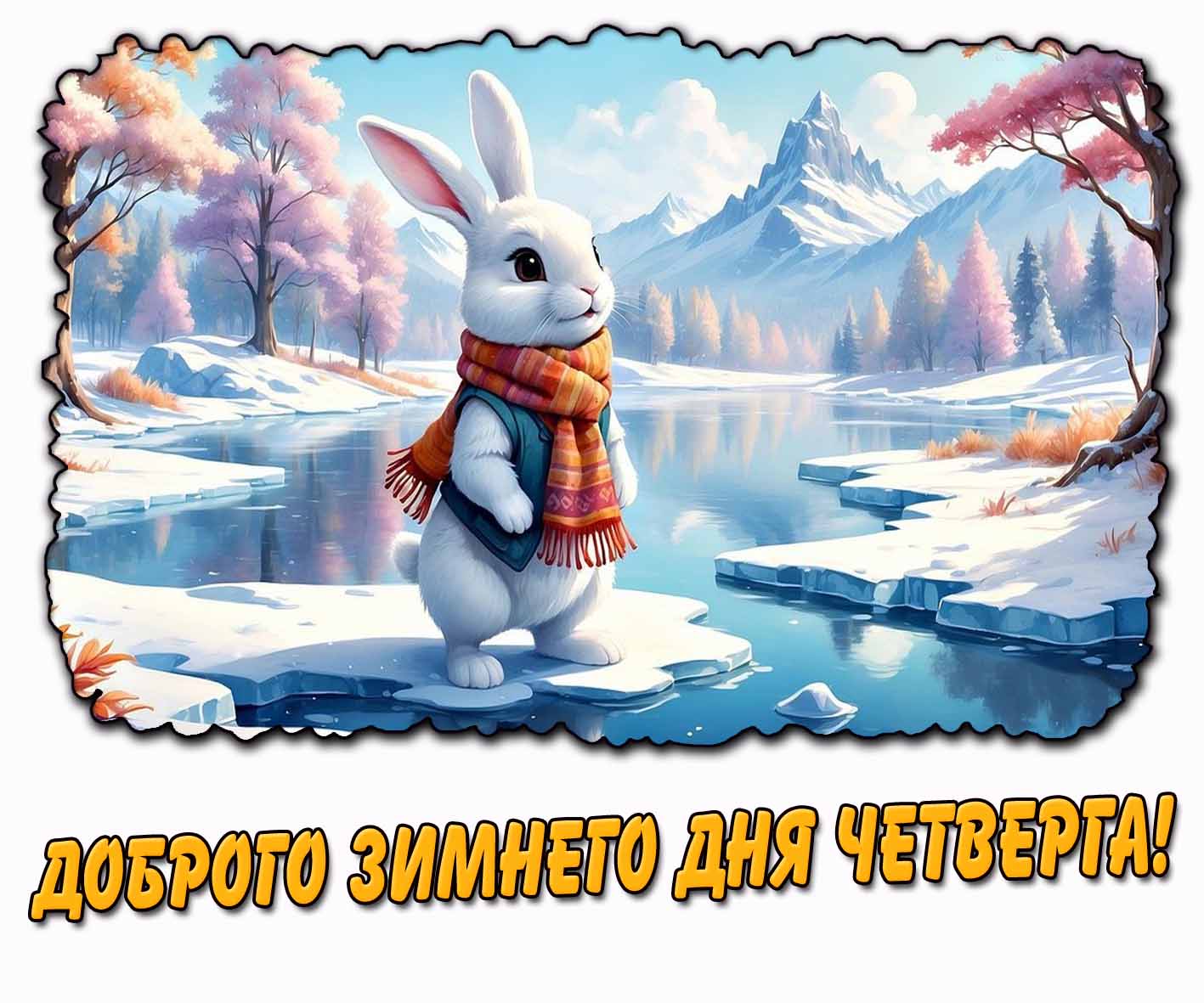 Доброго зимнего дня четверга! - красивая картинка