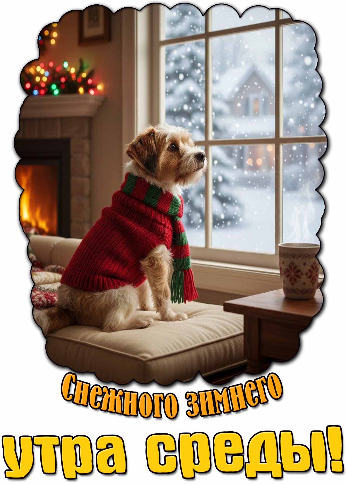 Картинка снежного зимнего утра среды